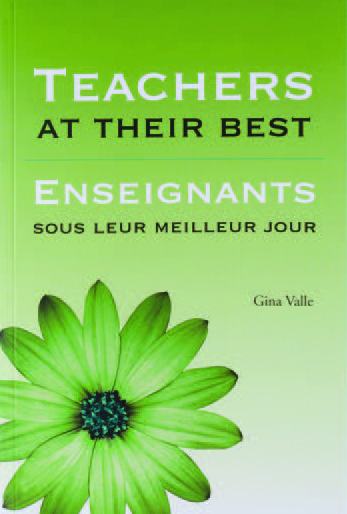 An image of the book cover for "Teachers At Their Best." The cover image is of a flower.