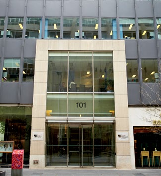 A photo of the outside of the Ontario College of Teachers building in Toronto.