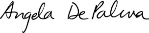 Angela De Palma's signature 