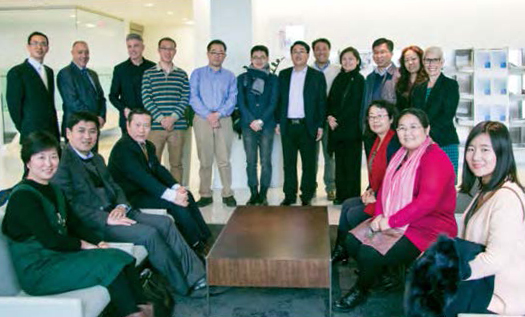 Photo of educators from China seated together during a visit to the Ontario College of Teachers.