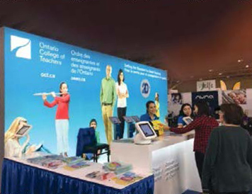 Photo of College staff at baby shows in Ottawa and Toronto.