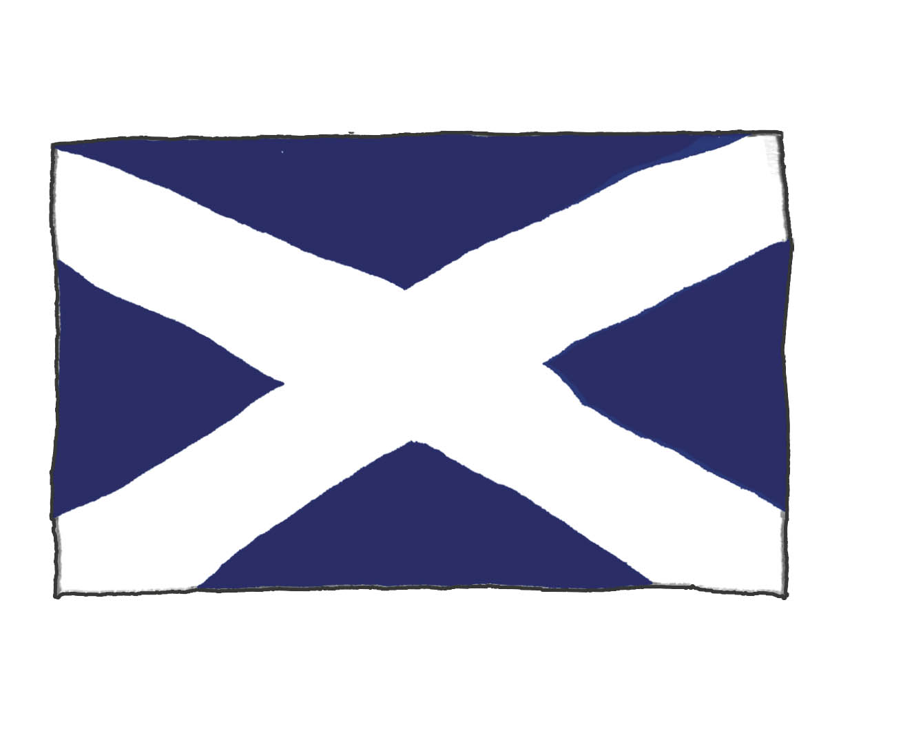 Illustration of the flag for Scotland.