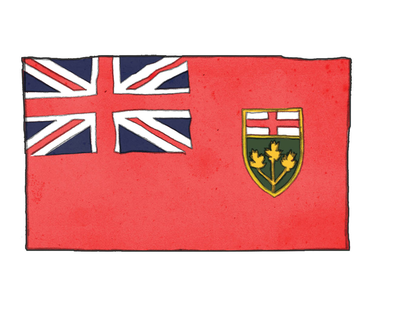 Illustration of the flag for Ontario.