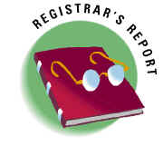 Registrar's Report