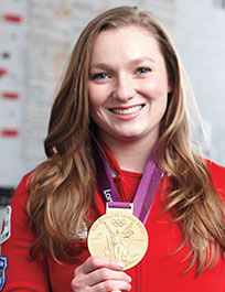 MacLennan with her medal.