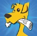 Application icon for 'News-O-Matic' app. The icon is of a cartoon dog with a newspaper in mouth.