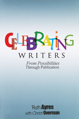 An image of the book cover for 'Celebrating Writers'. The cover image is of the words, Celebrating Writers'.