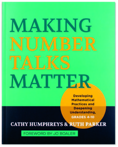 An image of the book cover for 'Making Number Talks Matter.' The cover image is of the words 'Making Number Talks Matter.'