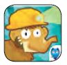 Application icon for "Slice Fractions" app. The icon is a cartoon elephant.