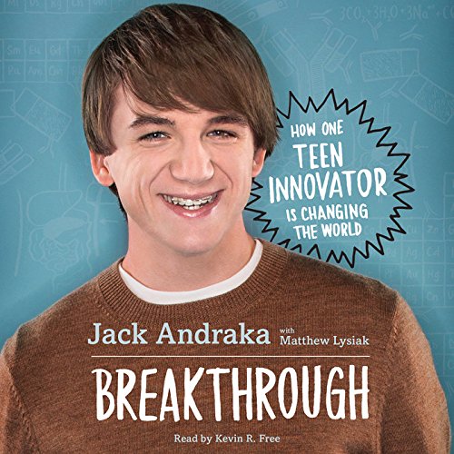 An image of the book cover for "Breakthrough." The cover image is the title of the book overlaid on a smiling teenager.