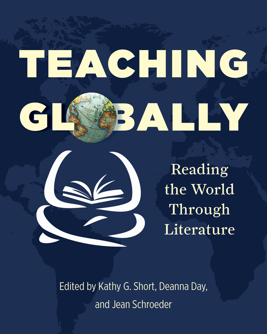 An image of the book cover for "Teaching Globally." The cover image is the title of the book overlaid on a map.