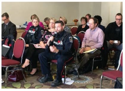 Photo of the panel discussion during the Responding to the Bullying of Students session in Peterborough.