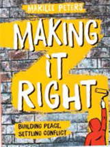 An image of the book cover for "Making it Right." The cover image is the title of the book overlaid on a brick wall.