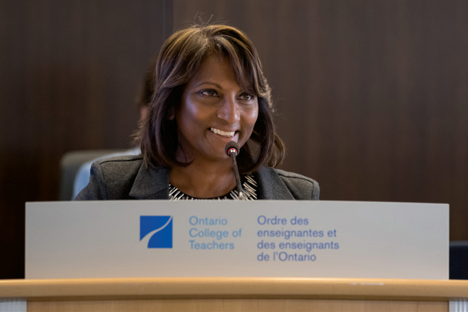 Photo of Ontario Minister of Education Indira Naidoo-Harris.
