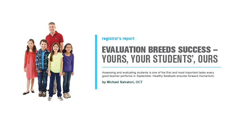 registars report, evaluation brees success- yours, your students, ours, by Michael Salvatori OCT